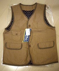 コットンリネンハンティングベスト 13S-PV1